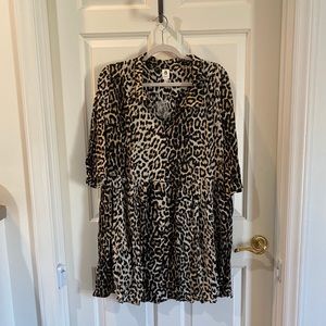 Vici Dolls Leopard Babydoll Dress